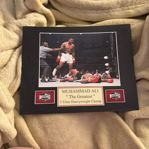 Muhammad Ali autographed photo